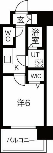 レジュールアッシュ京橋の間取り画像