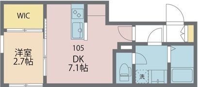 King＆Princess（ｷﾝｸﾞｱﾝﾄﾞﾌﾟﾘﾝｾｽ）1番館の間取り画像