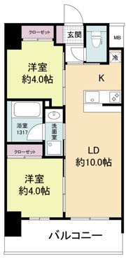 セレニテフラン新大阪の間取り画像