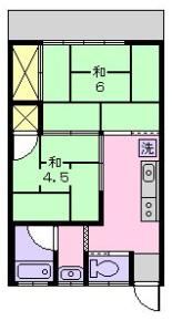 ハイツアキヤマの間取り画像