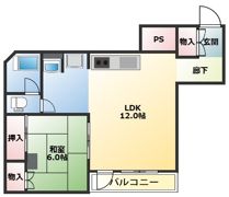 ヤマギシコーポラスの間取り画像