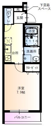 フジパレス阪急吹田駅南Ⅲ番館の間取り画像