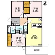 エレナ本山の間取り画像