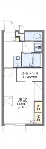 レオパレスセジュールカーサドゥの間取り画像