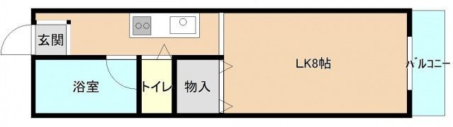 ローズコート鳥羽の間取り画像