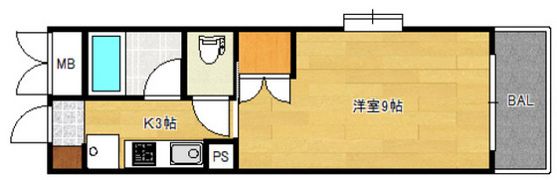 レスポワール中広の間取り画像