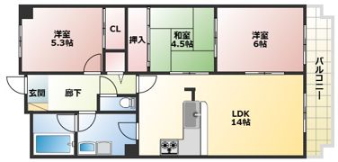 メルシー瀬田の間取り画像