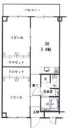 第1アルバマンションの間取り画像