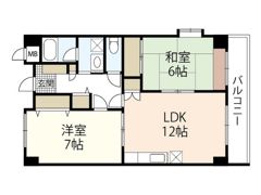 パークリバー東白島の間取り画像