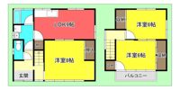 藤原貸家の間取り画像