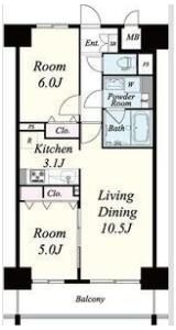 F-TAMATSUKURI(エフタマツクリ)の間取り画像