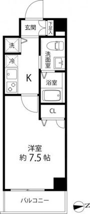 蓮根レジデンスの間取り画像