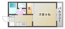 パステル庭瀬 B棟の間取り画像