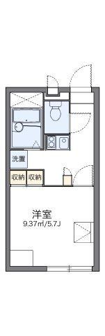 レオパレスハーベストの間取り画像