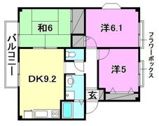 フォブール三好A棟の間取り画像
