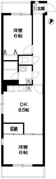 ドミール川越の間取り画像