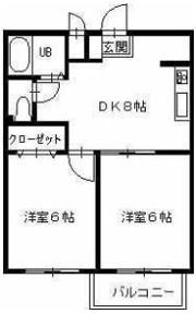 タウンコートAの間取り画像