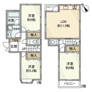東雪谷戸建の間取り画像