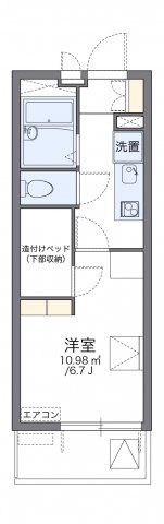 レオパレスクロスロード岸部の間取り画像