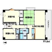 クレセント千里中央の間取り画像