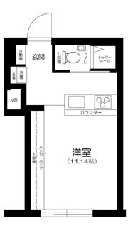 新宿早稲田レーベルの間取り画像