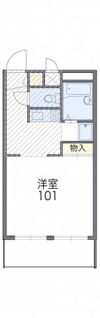 レオパレスパークサイド本城αⅡの間取り画像