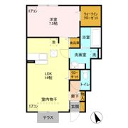 ブレシア カツラ Ⅱの間取り画像