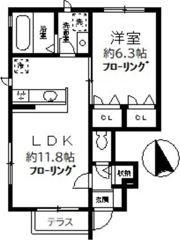 クレベール瀬田の間取り画像