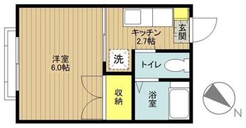 ハイツミワの間取り画像