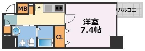 リンクス大阪城SOUTHレジデンスの間取り画像