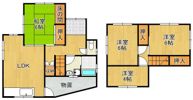朽網西5丁目戸建の間取り画像