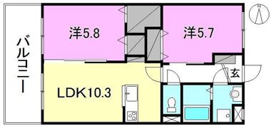 ウイング コートの間取り画像