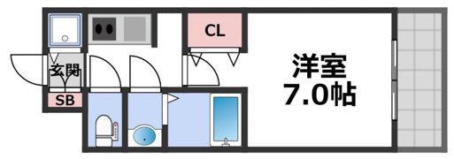 エスリードレジデンス都島シティフロントの間取り画像