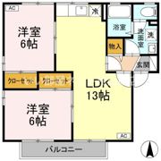 ベイサージュ･22 B棟の間取り画像