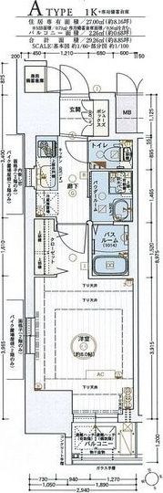 エステムコート名古屋今池アーバンゲートの間取り画像