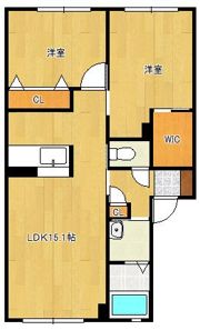 ドミール東貫 A棟の間取り画像