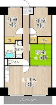 シャルマンド箕面の間取り画像