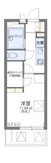 レオパレスプレステージ三津屋Ⅱの間取り画像