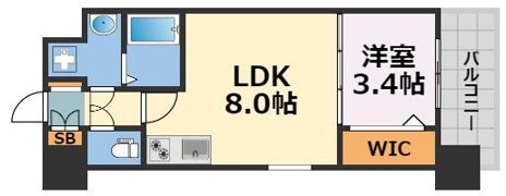 ミラージュパレス難波幸町の間取り画像
