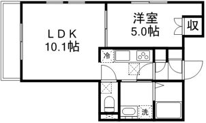 BLUMEの間取り画像