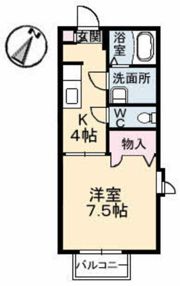ジェネス長束の間取り画像