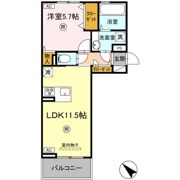 カルムハウス長嶺南の間取り画像