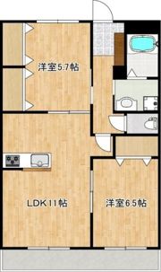 クロノス52鶴羽田の間取り画像