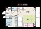 ドーミーいりなかアネックスの間取り画像