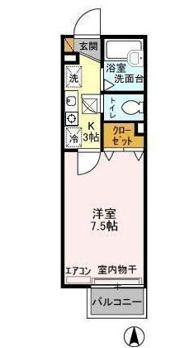 ベルデュールⅡの間取り画像