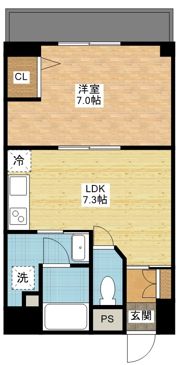 リバレインヒルズ城見の間取り画像
