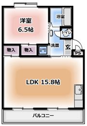 第1林マンションの間取り画像