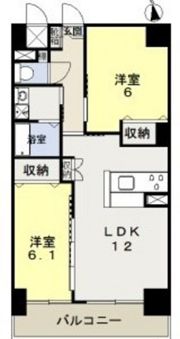 福富リングマンションの間取り画像