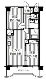 エルミタージュ横浜ベイの間取り画像