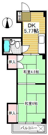 パークスクエア（旧 コーポ藤原）の間取り画像
